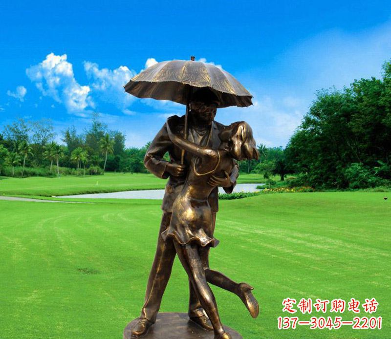 漯河中领雕塑-专业制作情侣公园景观雕塑
