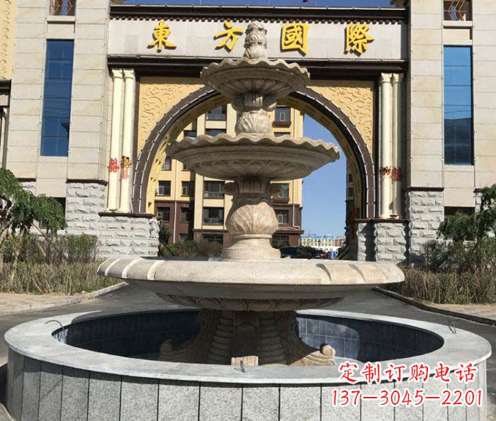 漯河三层欧式喷泉小区石雕