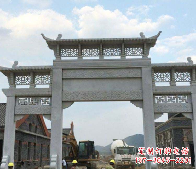 漯河牌坊大理石石雕:显露美丽的古典风情