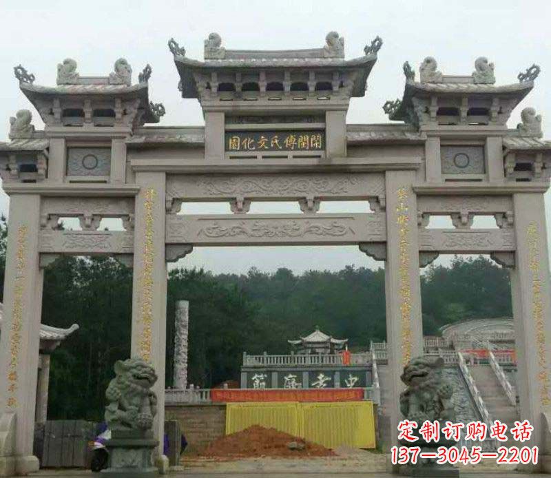 漯河中领雕塑：顶级大理石牌坊石雕