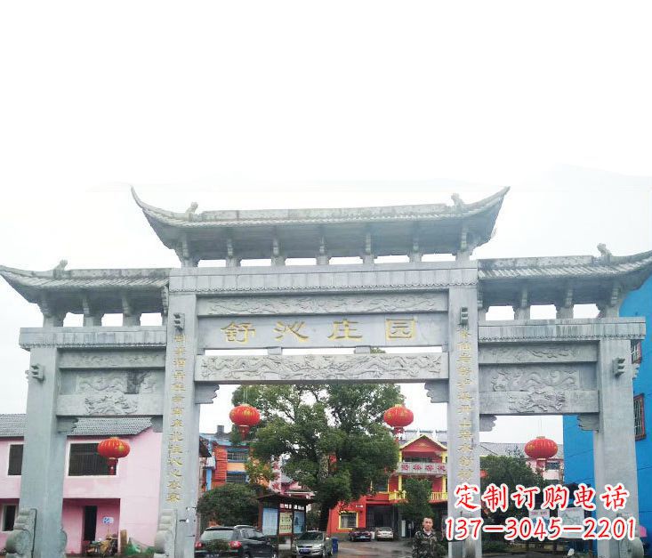 漯河石牌坊雕塑——见证时刻的美好记忆