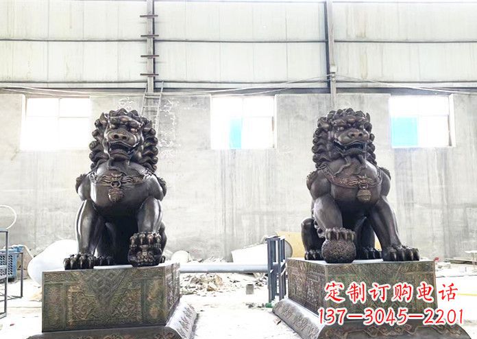 漯河中领雕塑专业生产高端铜狮子雕塑。狮子雕塑…