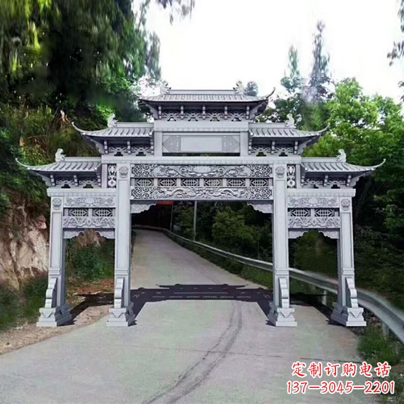 漯河石雕的牌楼