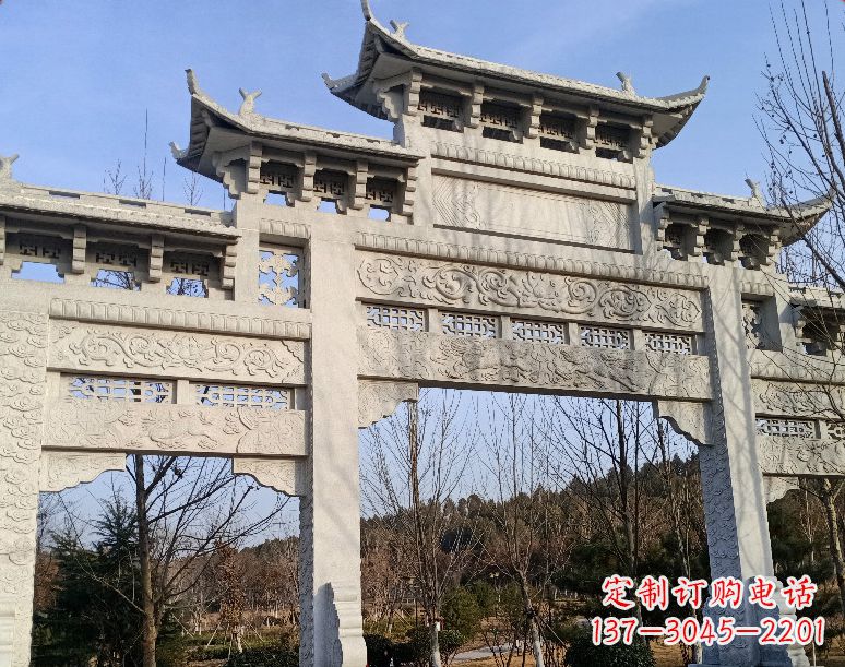 漯河石雕乡村牌坊