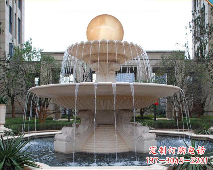 漯河石墩喷泉石雕