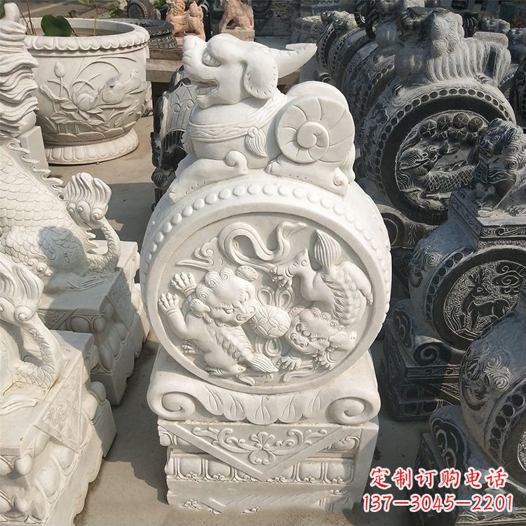 漯河石门墩石雕