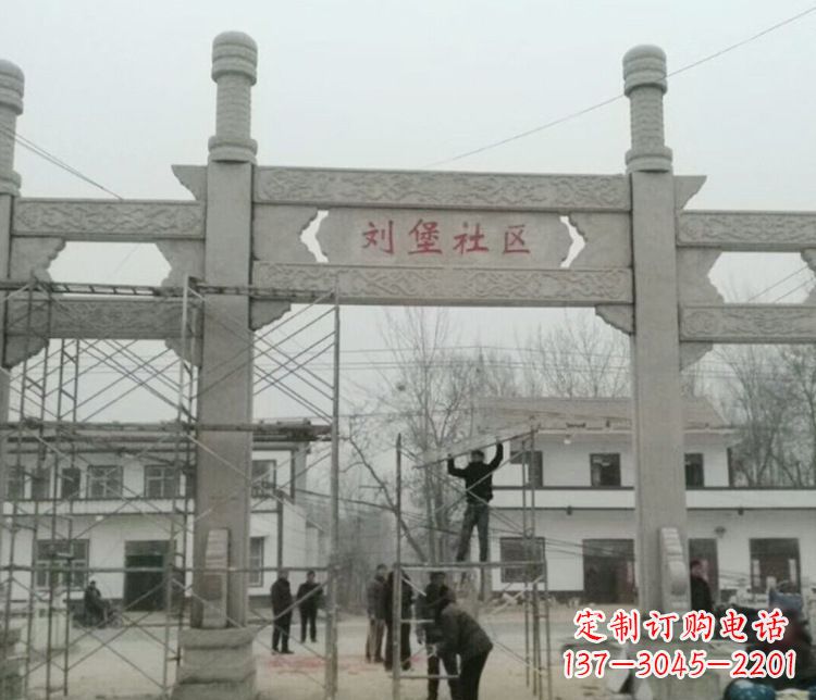 漯河石牌坊道路石雕