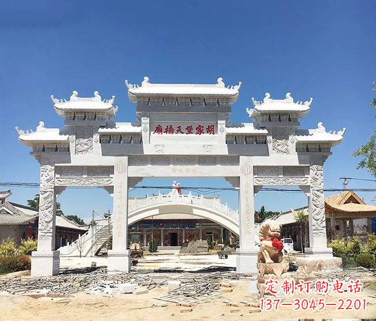 漯河石牌坊的雕刻