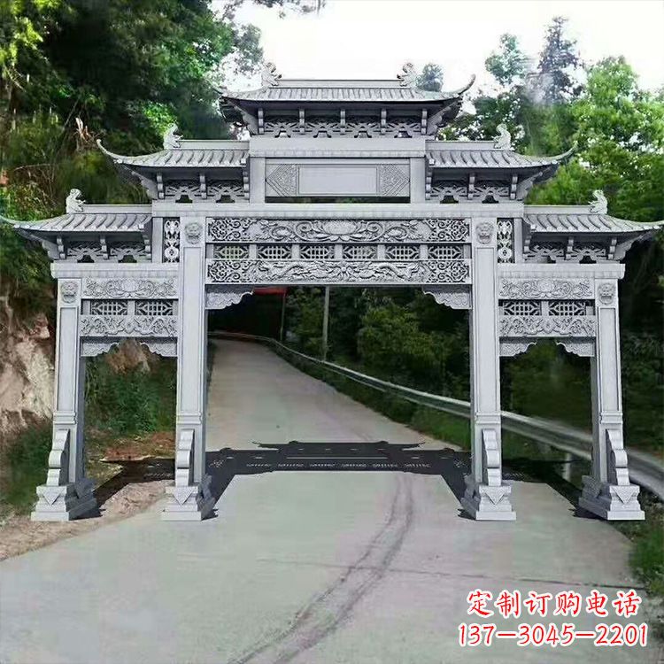 漯河石牌楼青石牌坊