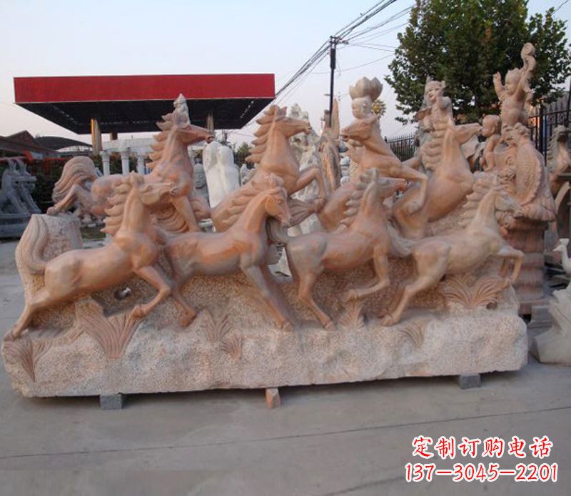 漯河石头奔马雕塑