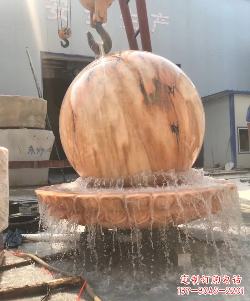漯河时来运转风水球石雕