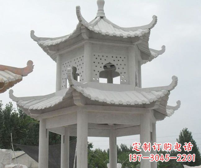 漯河双层大理石凉亭石雕