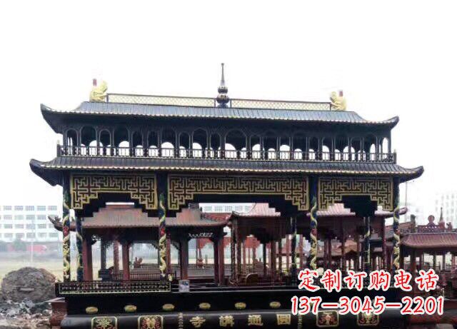 漯河双层方形铜香炉