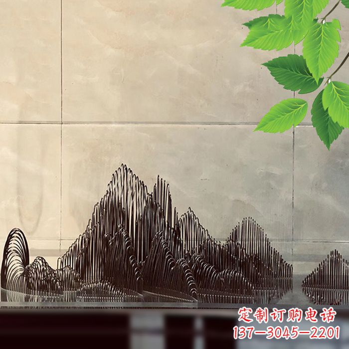 漯河水景水池不锈钢假山雕塑