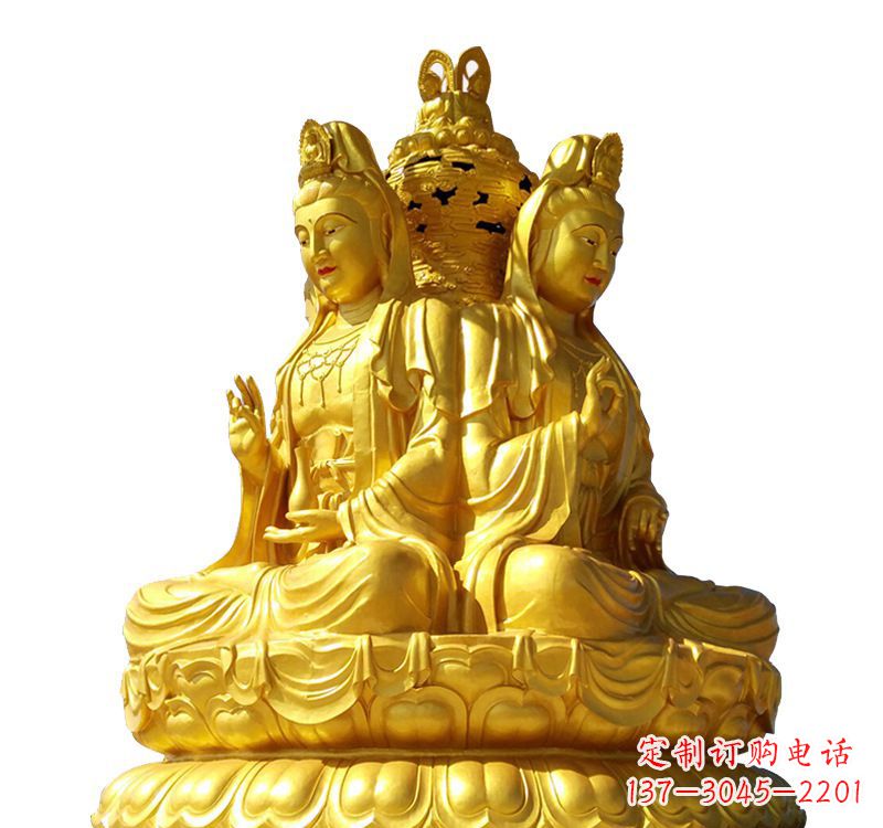漯河四面观音菩萨铜像
