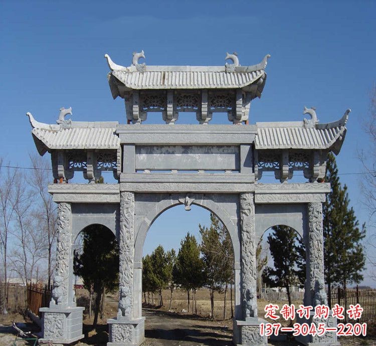 漯河寺庙石牌坊