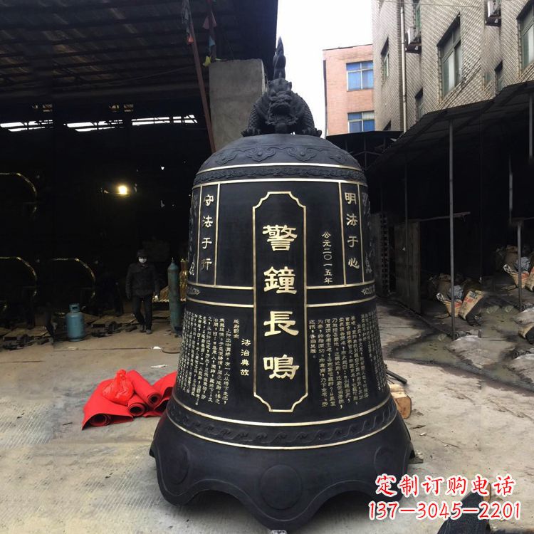 漯河寺庙铜钟雕塑