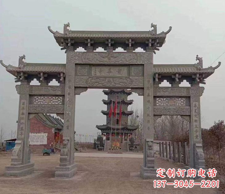 漯河寺院石牌坊