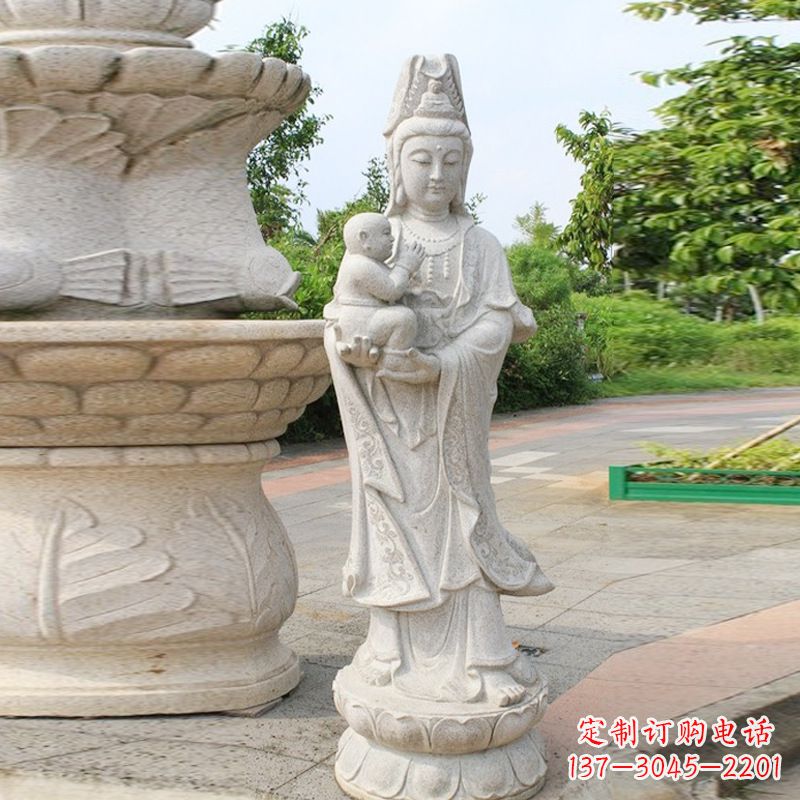 漯河送子观音汉白玉石雕