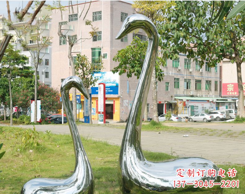 漯河天鹅抽象不锈钢雕塑112