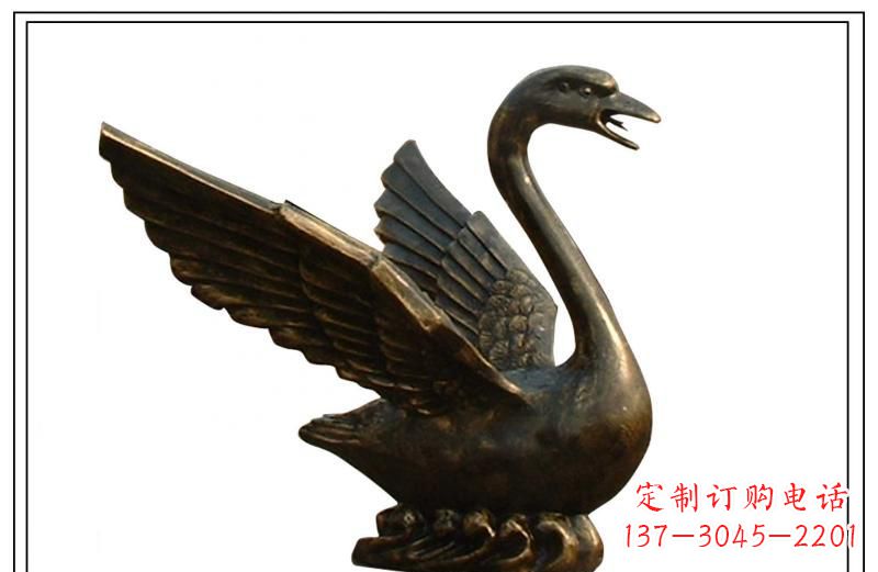 漯河天鹅喷泉铜雕
