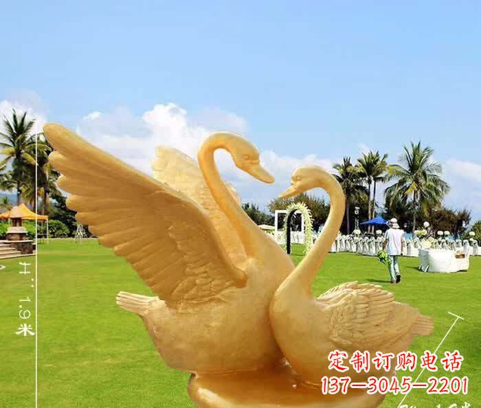 漯河天鹅铜雕
