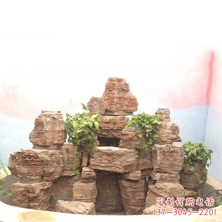 漯河庭院园林假山鱼池
