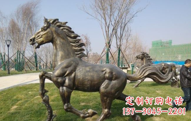 漯河铜雕奔马