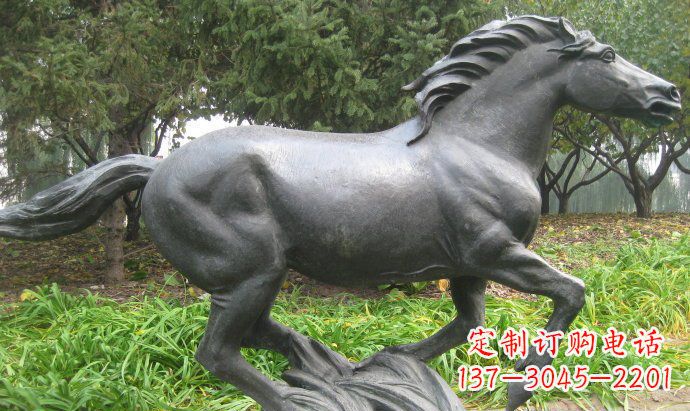 漯河铜雕奔马公园动物雕塑