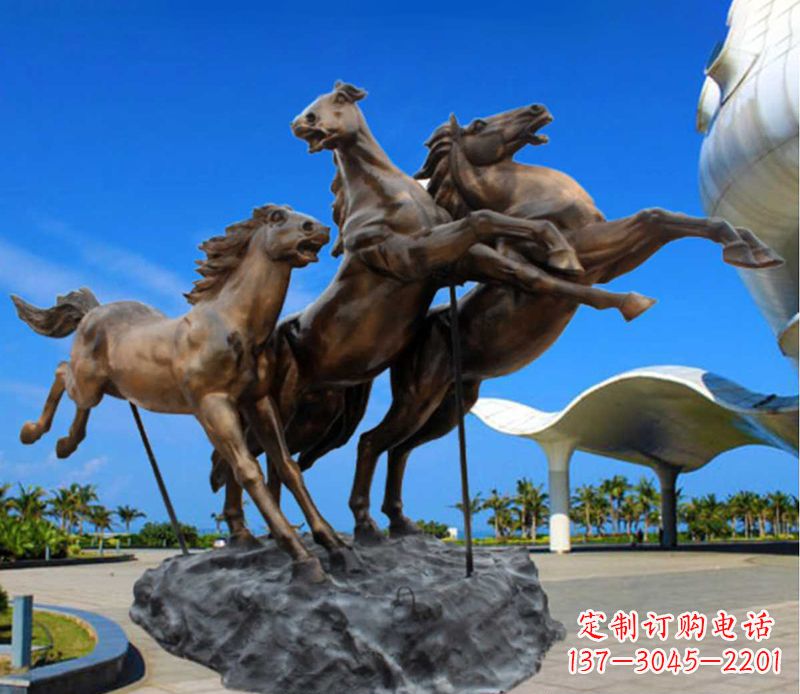 漯河铜雕飞马广场动物雕塑