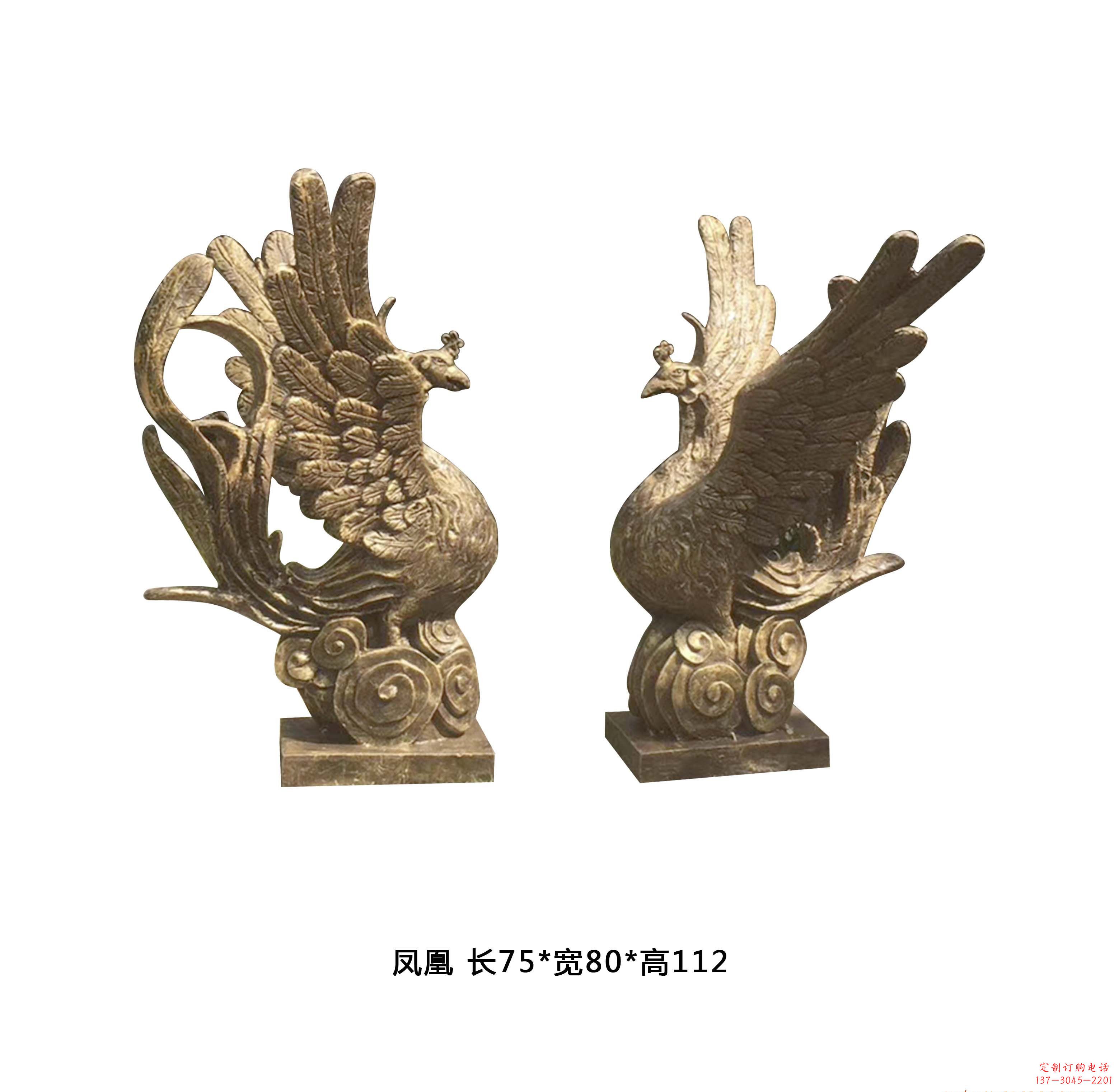 漯河铜雕凤凰雕塑