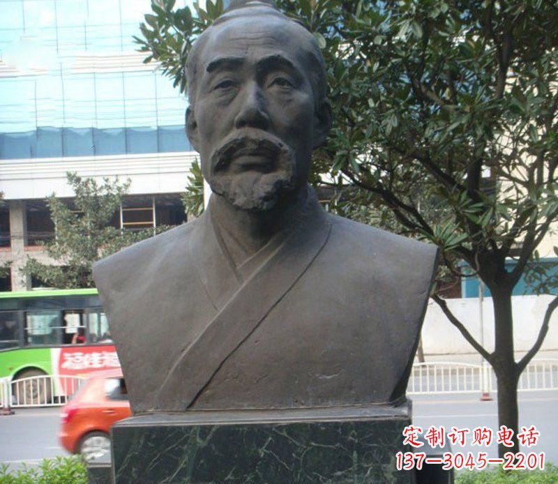 漯河铜雕管仲名人雕塑肖像