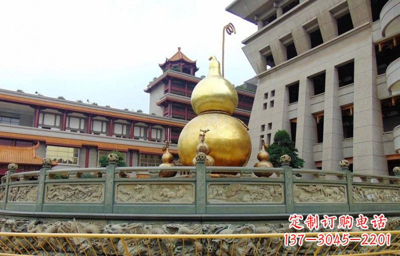 漯河铜雕葫芦公园景观雕塑