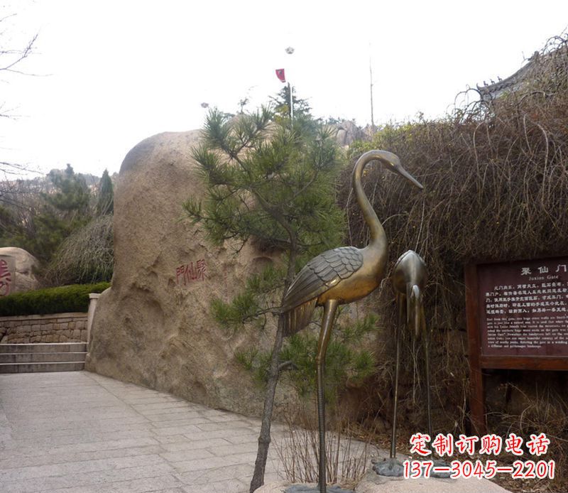 漯河铜雕仙鹤