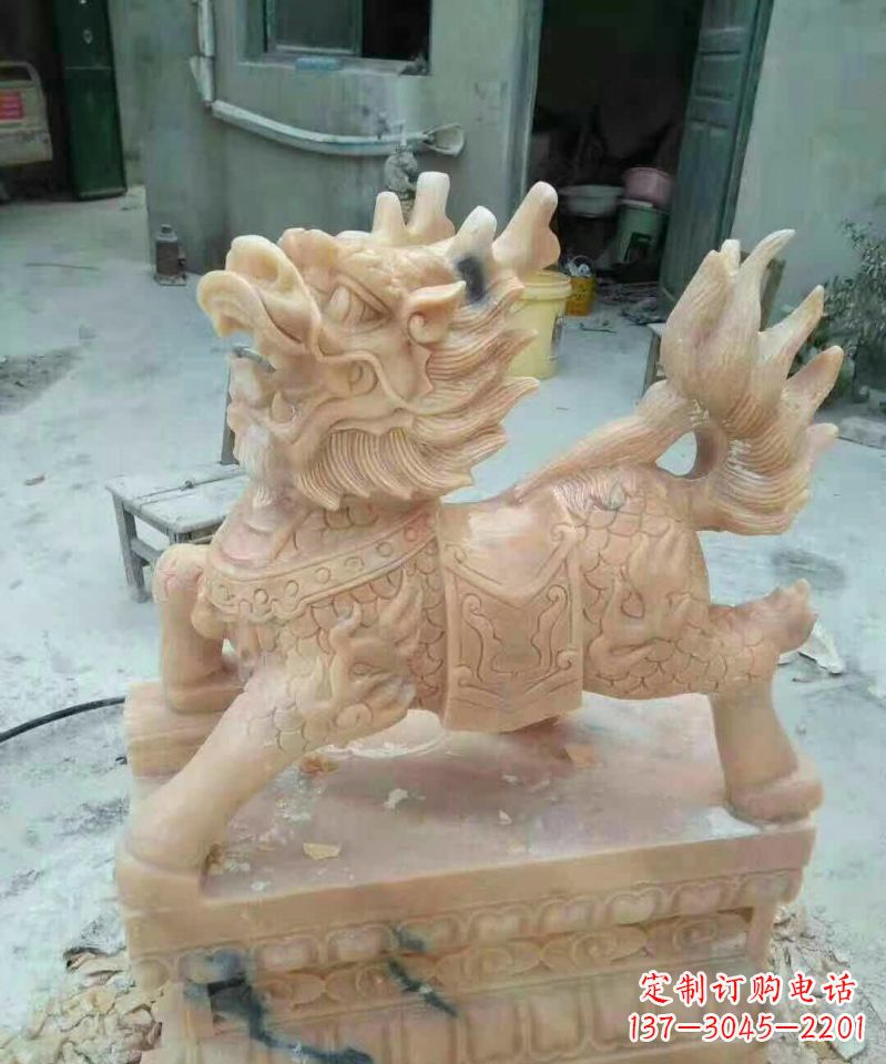 漯河晚霞红麒麟雕塑112