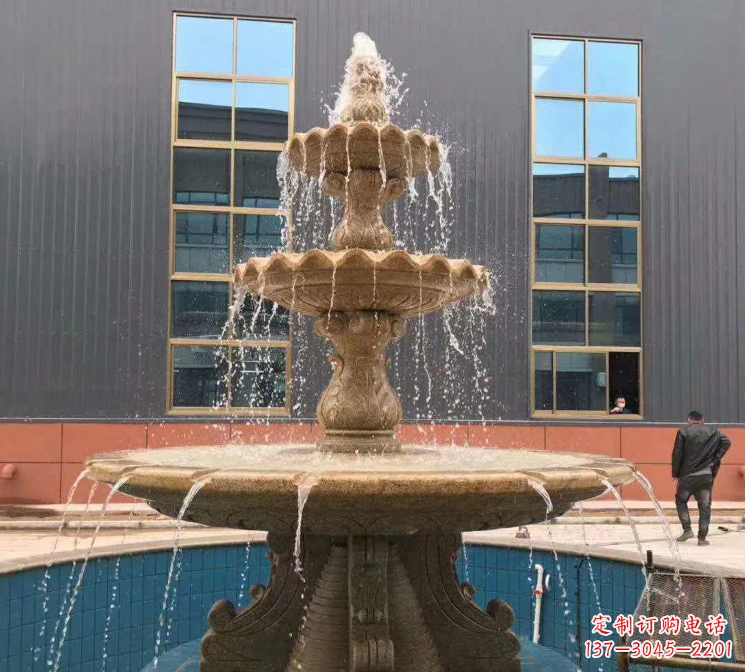 漯河晚霞红三层音乐喷泉