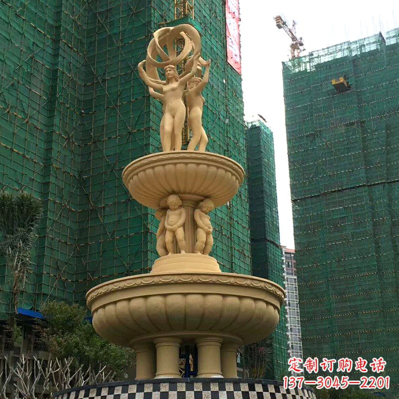 漯河小区大型欧式人物景观喷泉