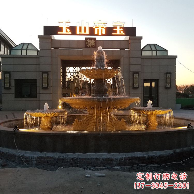 漯河小区广场欧式水景石雕喷泉