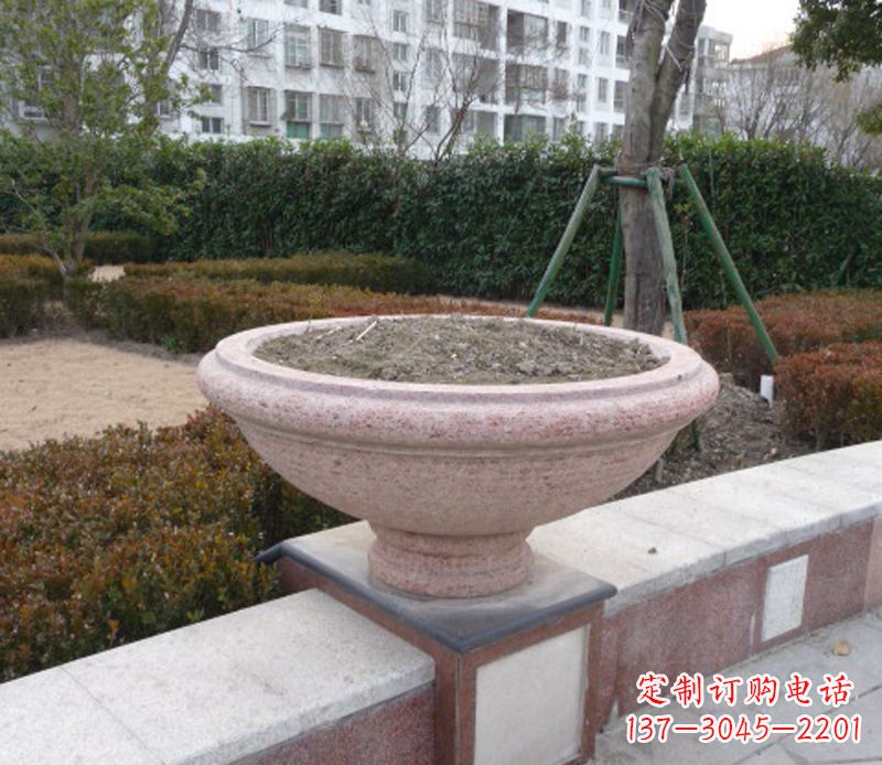 漯河小区花盆石雕