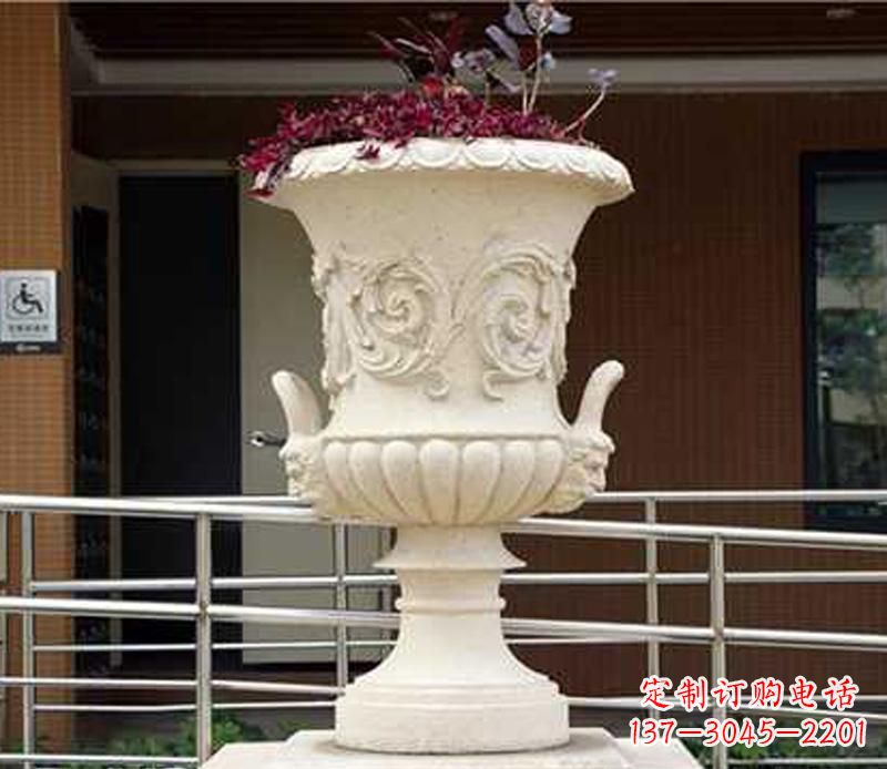 漯河小区花盆景观石雕