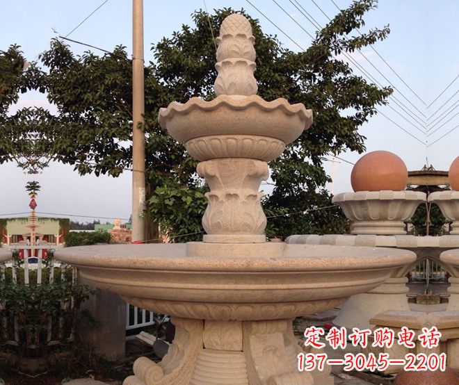 漯河小区景观大型喷泉石雕 (4)