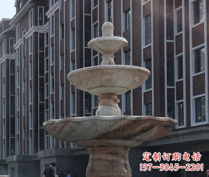 漯河小区景观大型喷泉石雕 (6)