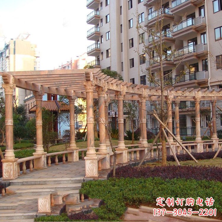漯河小区石雕花架长廊