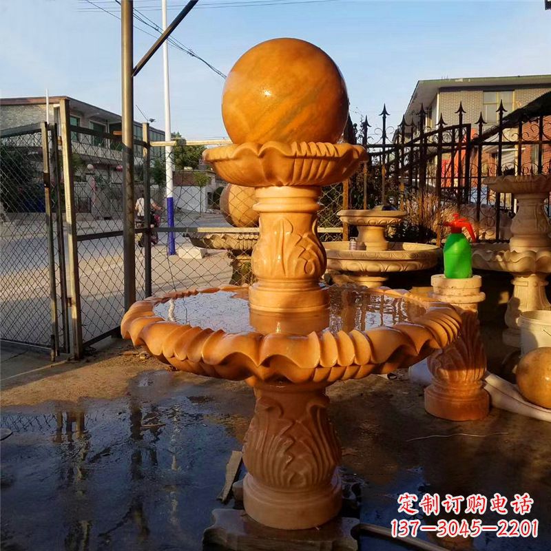 漯河小区石雕喷泉塔