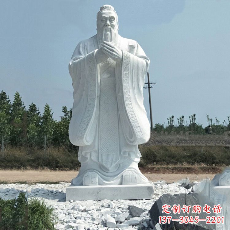 漯河校园孔子人物雕像