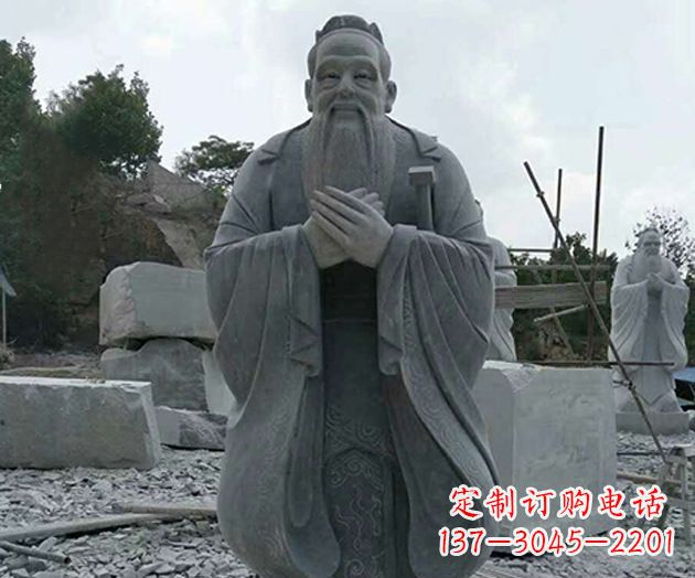 漯河校园孔子人物石雕
