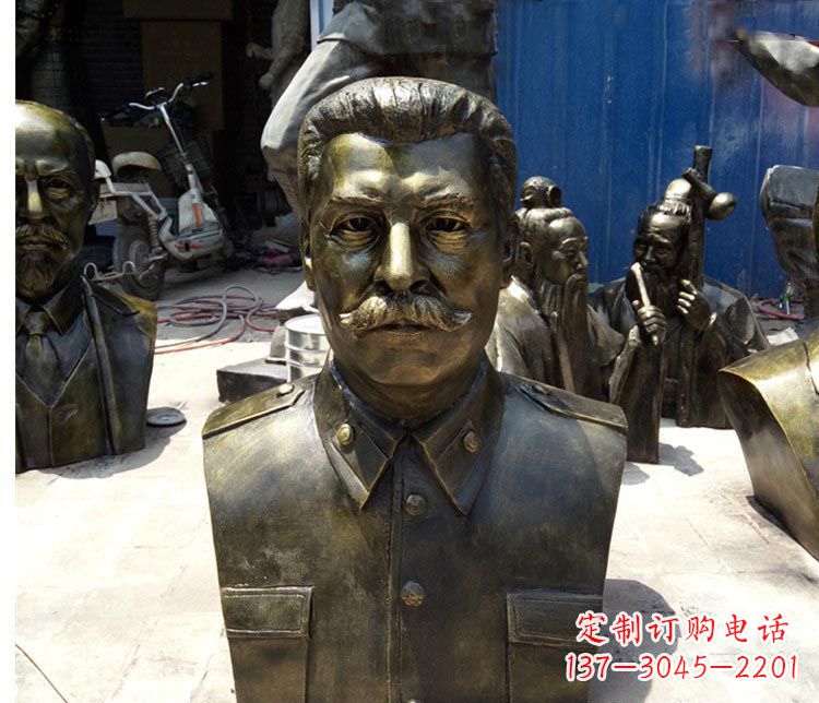 漯河校园名人斯大林胸像铜雕