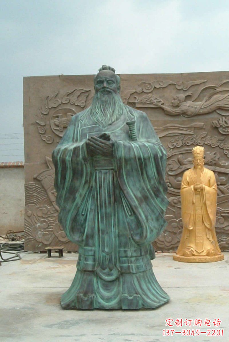 漯河校园青铜仿古孔子
