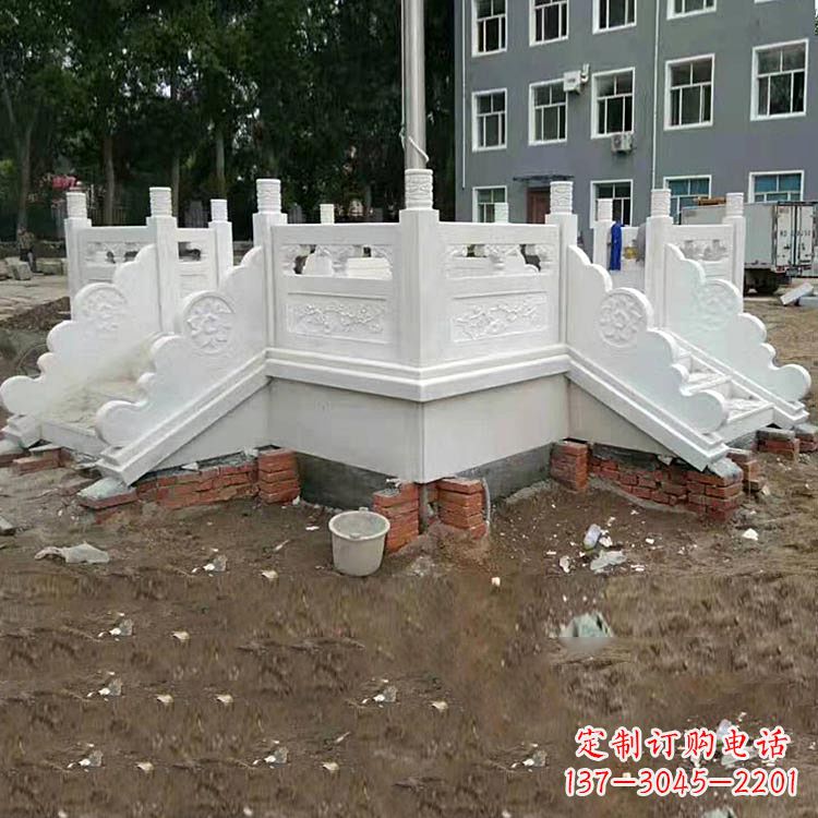 漯河学校汉白玉升旗台石雕