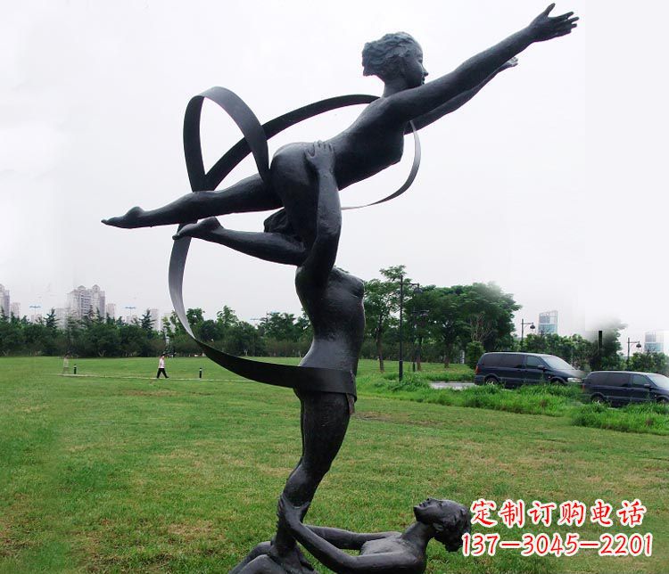 漯河艺术体操运动员雕塑